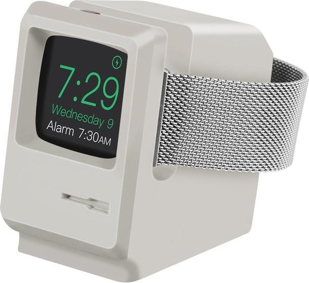 EKO Apple Watch Ladestation im Vintage-Stil in Form eines Macintoshs