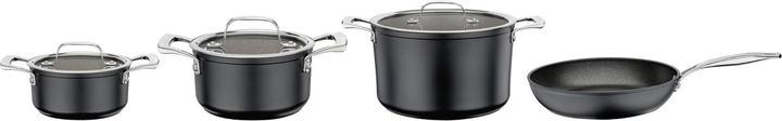 Image du produit Spring Meridian Intense Pro Set de 4 casseroles avec couvercles en verre (Cocotte + faitout, Acier inoxydable)