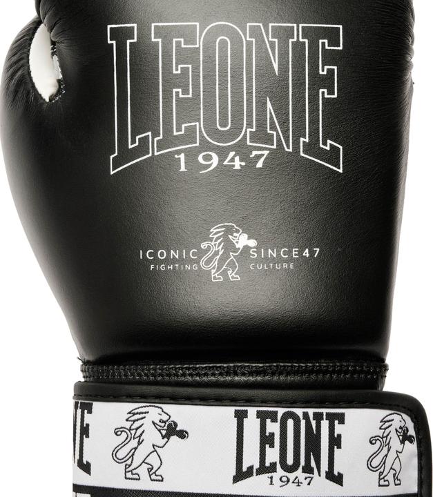 Image du produit Leone Gants de boxe Iconic Noir GN208 (14 OZ, Taille unique)
