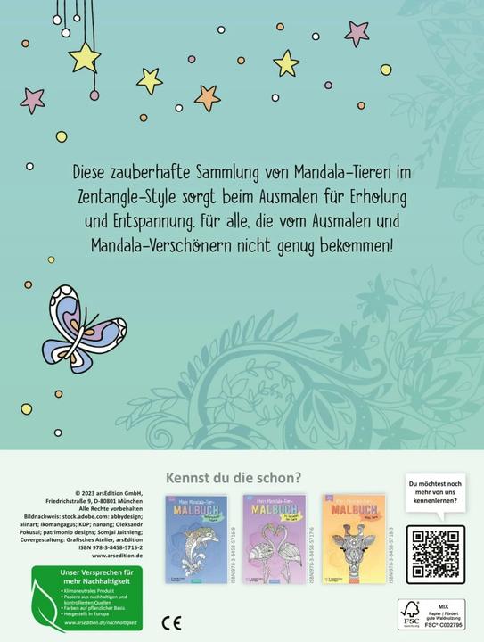 Produktbild Mein Mandala-Tier-Malbuch