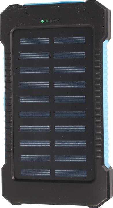 Actual product image PhoneLook Batterie externe étanche 10000mAh Power Bank avec panneau solaire & LED (10 W)