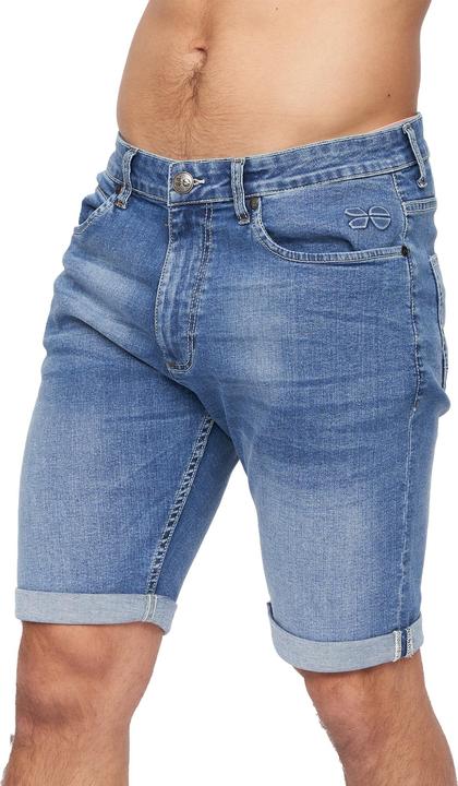 Actual product image Crosshatch Mens Tonwin Denim Embossed Shorts (34)