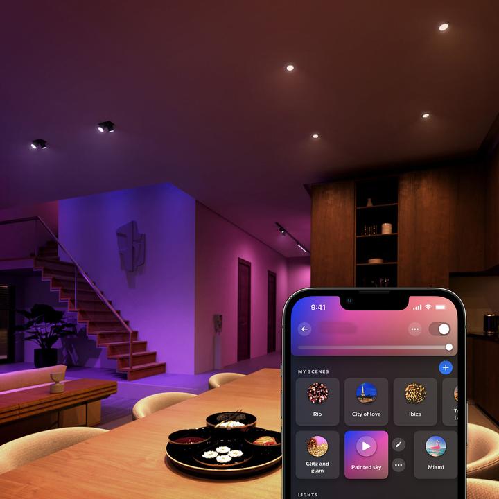 Actual product image Philips Hue White & Colour Ambiance Starter Set (GU10, 4.20 W, 400 lm, 3 x, E)