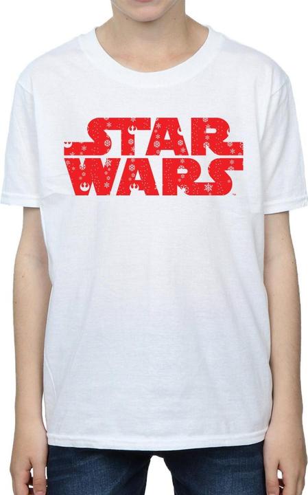 Actual product image Star Wars Boys Christmas Logo T-Shirt (116)