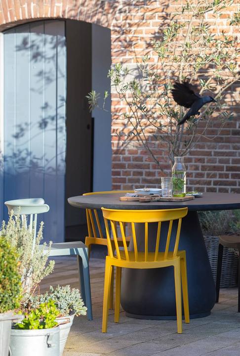 Productafbeelding Woood Plastic Stoel Bliss Leger Oker