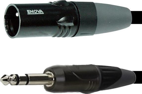 Actual product image Enova XLR male to jack plug 6.35mm, 5m (5 m)