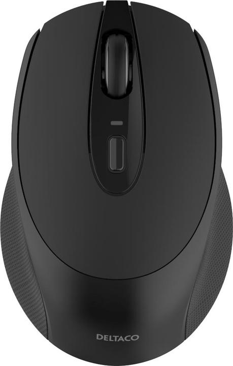 Produktbild Deltaco Wireless compact silent mouse 1600 DPI, USB receiver, 4 buttons, dark gray