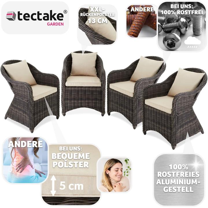 Image du produit tectake Chaise Fauteuil de jardin