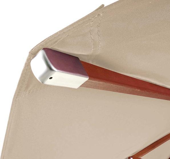 Immagine prodotto Mendler Copertura per ombrellone in legno per gastronomia, copertura di ricambio per ombrellone, rotonda (4 m)