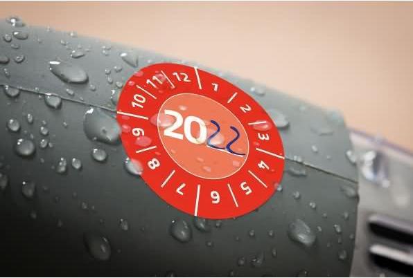 Produktbild Avery -Zweckform 80 St. Prüfplakette 20XX Rot (Ø) 30 mm 30 mm