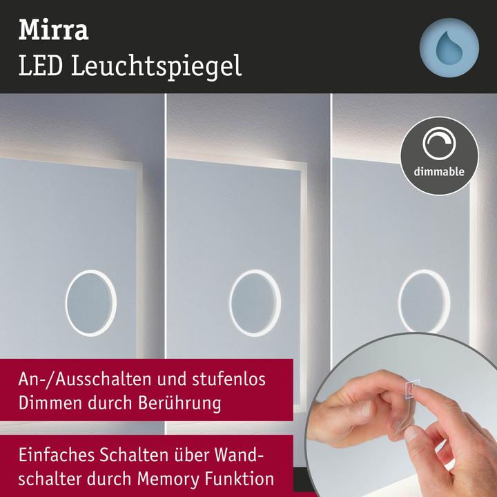 Image du produit Paulmann Leuchtspiegel Mirra Kosmetik (80 x 60 cm)