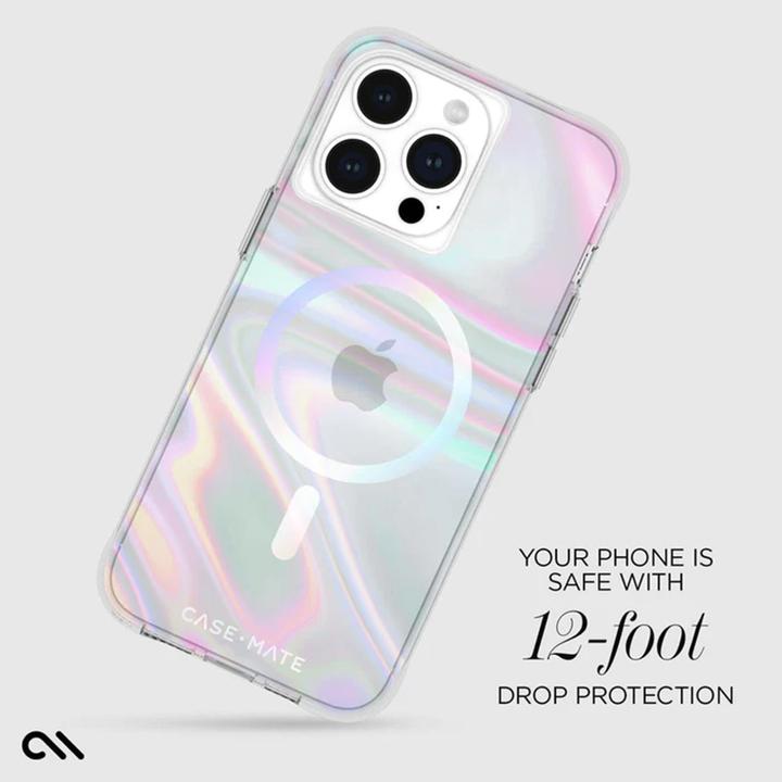 Immagine prodotto Case-Mate Bolla di sapone MagSafe - Custodia per iPhone 15 Pro Max (iridescente) (Apple iPhone 15 Pro Max)