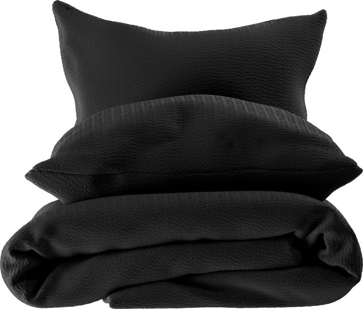 Immagine prodotto Lotus Bettwaren Biancheria da letto in raso Seersucker uni (Copripiumino, 240 x 240 cm)