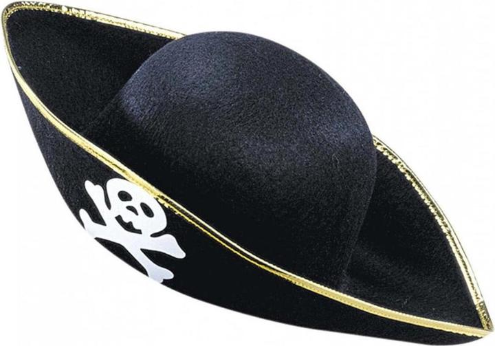 Actual product image Fasnacht Pirate hat with skull