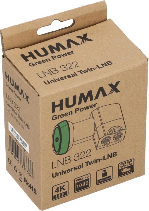 Actual product image Humax Green Power LNB 322 Universal Twin LNB