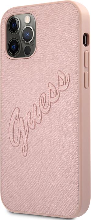 Actual product image Guess Hard Cover Saffiano Vintage Scrip (Apple iPhone 12 Pro Max)