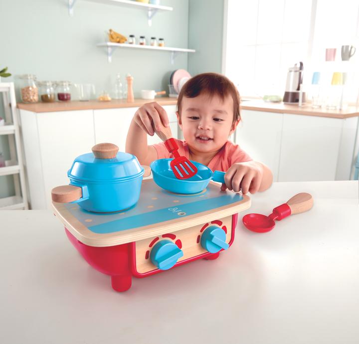 Actual product image Hape Kitchen set play stove