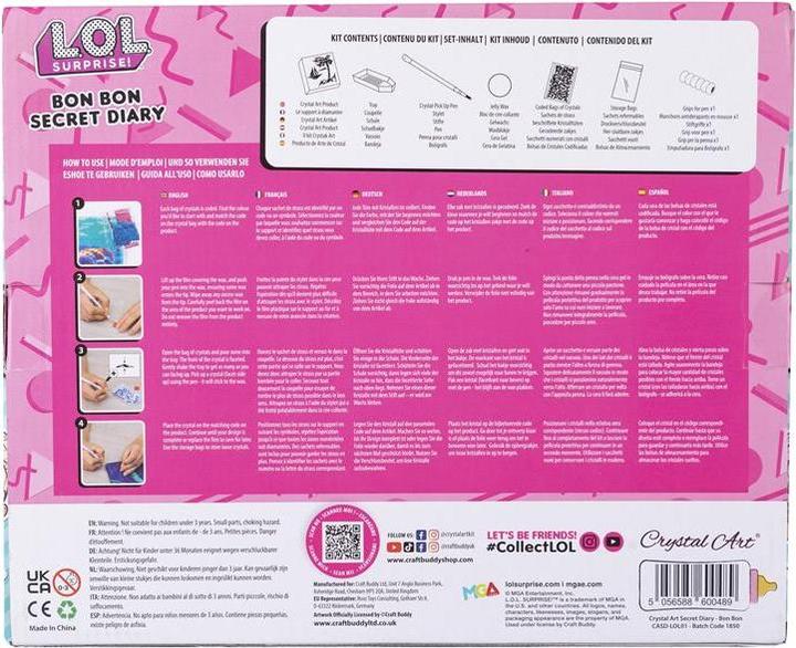 Produktbild Craft Buddy LOL Bon Bon, Crystal Art Tagebuch