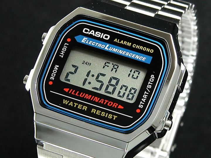 Actual product image Casio Vintage A168wa-1yes (Digital watch, 35 mm)