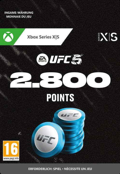 Actual product image Microsoft UFC 5 POINTS 2800 Game Download