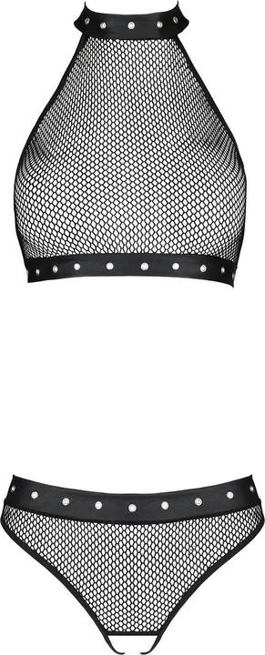 Actual product image Passion Moonlight Set with Open Crotch - Black (S/M)