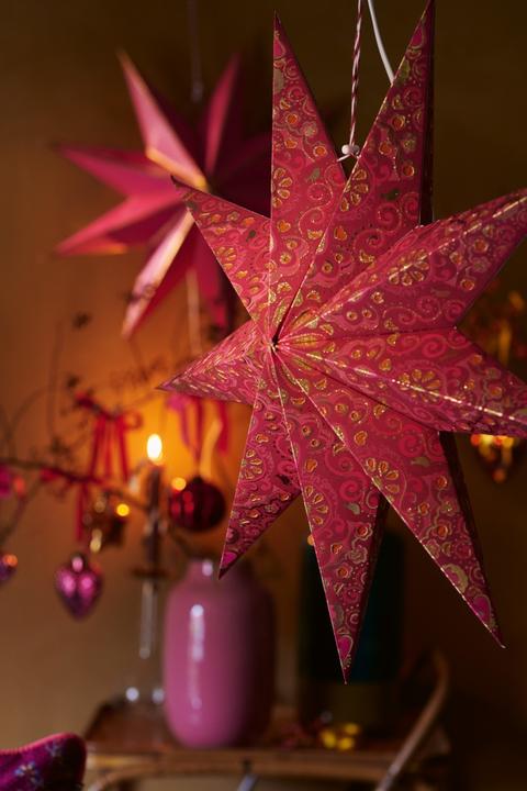 Produktbild PIP Studio Ornament Glass Baumanhänger Star pink 10 cm (1 -teilig)