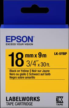 Etichetta energetica Epson Cassetta Per Etichette Lk-5ybp (1.80 cm, Giallo)