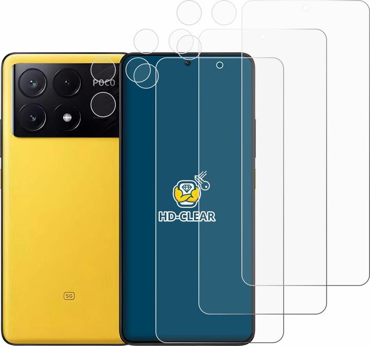 Actual product image BROTECT Screen Protector Clear (6 Piece, Xiaomi Poco X6 Pro)