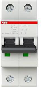 Produktbild ABB S202-K10 Sicherungsautomat 10A 2-polig K-Charakteristik
