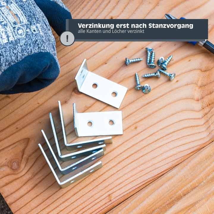 Image du produit Helpmate Stuhlwinkel 60x60x18, verzinkt, 24 Stück (24 pcs)
