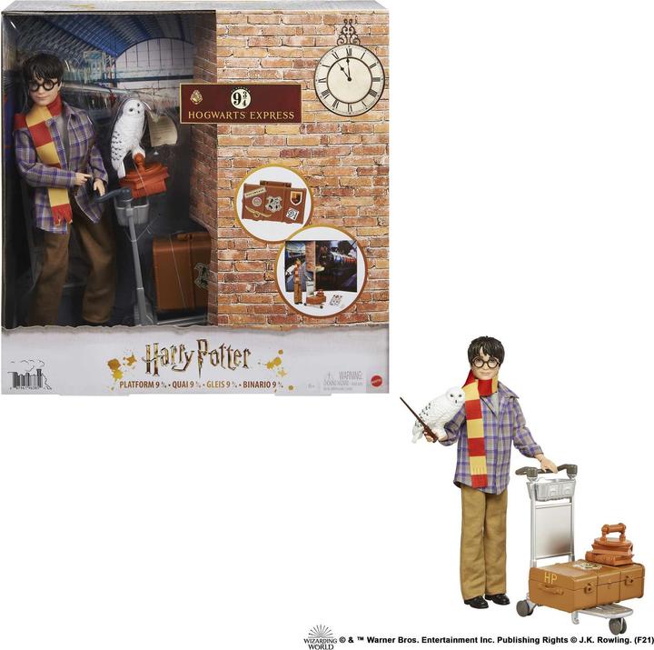 Produktbild Gleis 9 3/4 Spielset mit Puppe & Hedwig Figur