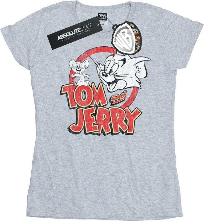 Tom & Jerry Distressed Logo TShirt (XXL)