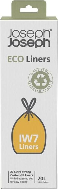 Actual product image Joseph Joseph IW7 20 L Eco Trash Bags Recycled Trash Bags 20Pack Grey (20 x, 20 l)