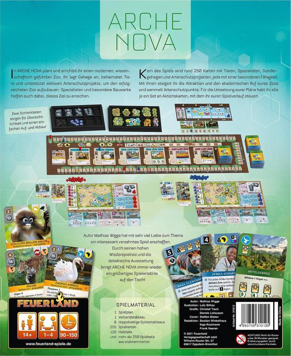 Actual product image Feuerland Arche Nova (German)