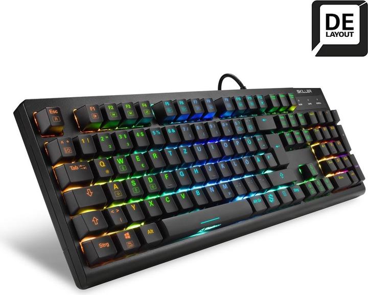 Actual product image Sharkoon Skiller Mech SGK30 (DE, Cable)