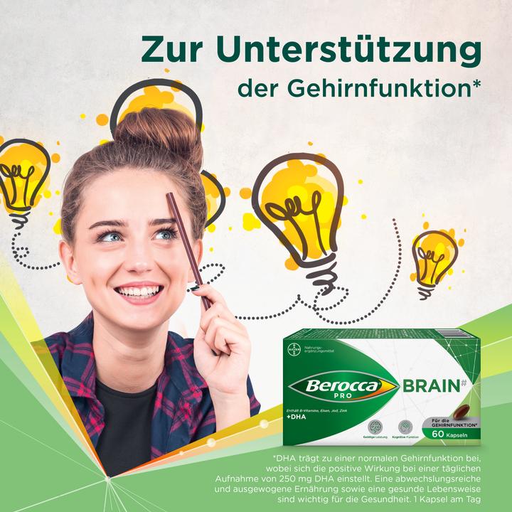 Actual product image Berocca PRO Pro Brain Caps 60 Caps (60 Piece, Capsules, 117 g)