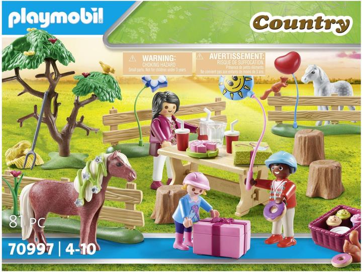 Image du produit Playmobil Anniversaire d'enfant au poney (70997, Playmobil Country)