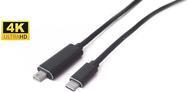 Actual product image MicroConnect Mini DisplayPort – USB C (2 m, USB Type C, DisplayPort)