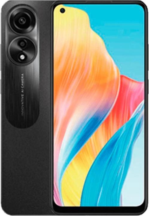 Actual product image OPPO A78 (128 GB, Mist Black, 6.56", Dual SIM + SD, 50 Mpx, 4G)