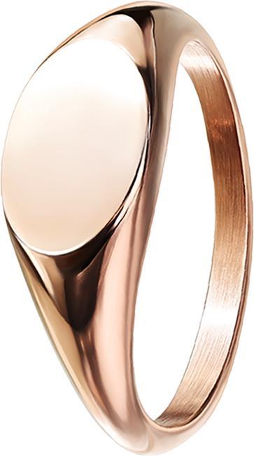 Actual product image Star Piercing Ring rose gold oval flat (60, Steel)