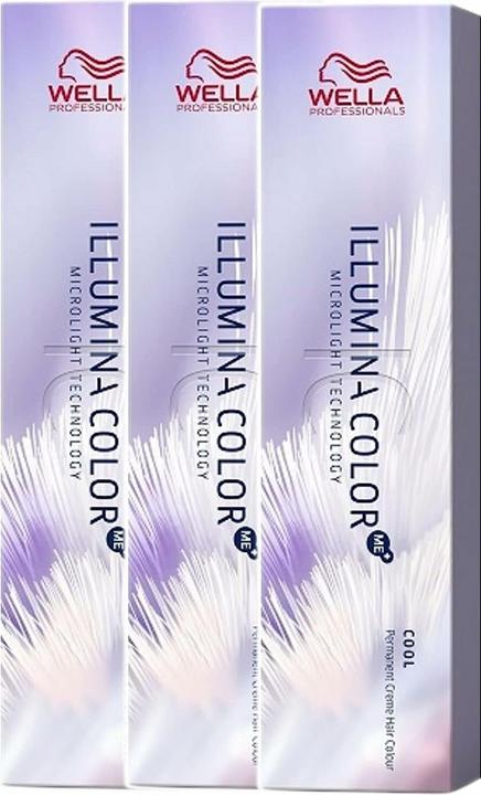 Image du produit Wella Lot de 3 Professionals Illumina Color 10/81 blond clair perlé cendré 60 ml (Blond clair perle cendré)