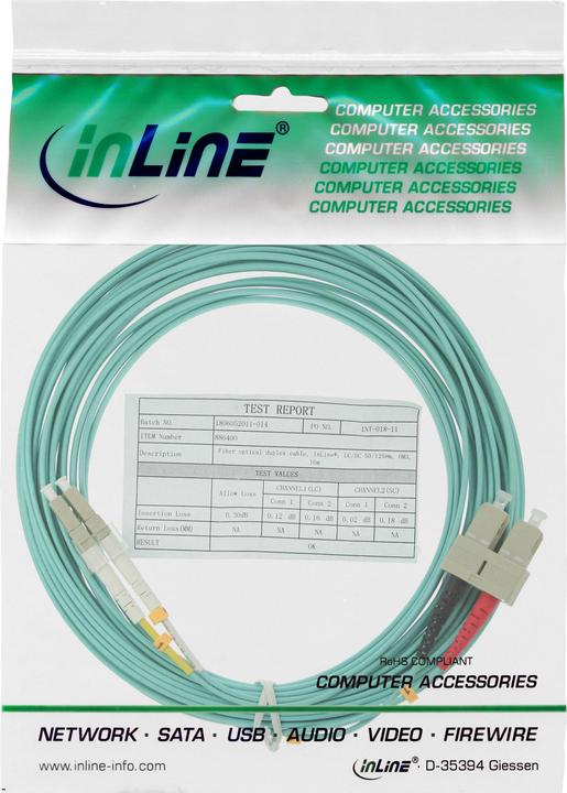 Immagine prodotto InLine Cavo LWL Duplex (CAT6, 2 m)