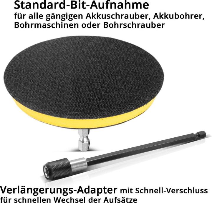 Stahlwerk Bürsten-Aufsatz 45er Set