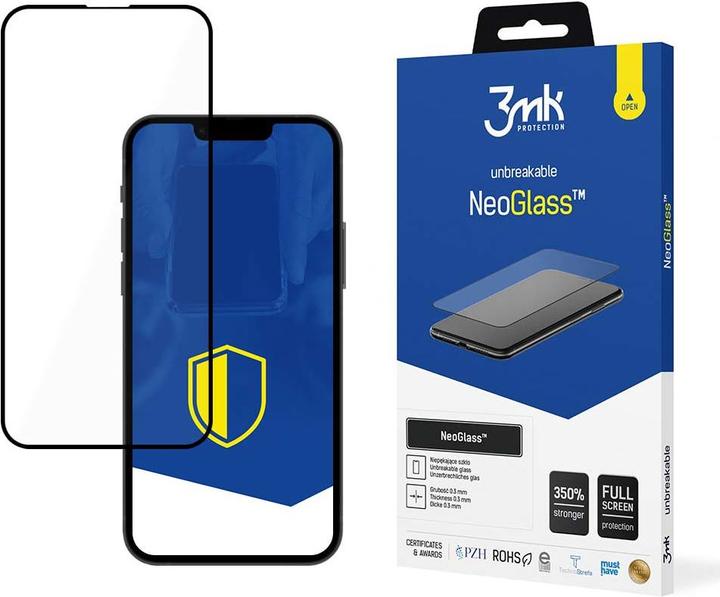Produktbild 3MK NeoGlass for iPhone SE 2020 black frame (1 Stück, Apple iPhone SE)