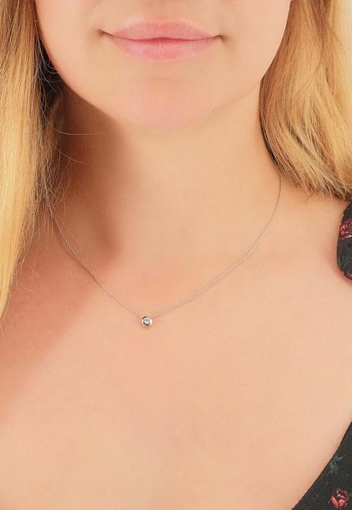 Immagine prodotto Muau Collier Weissgold 750/18K, Diamant 0.10ct.