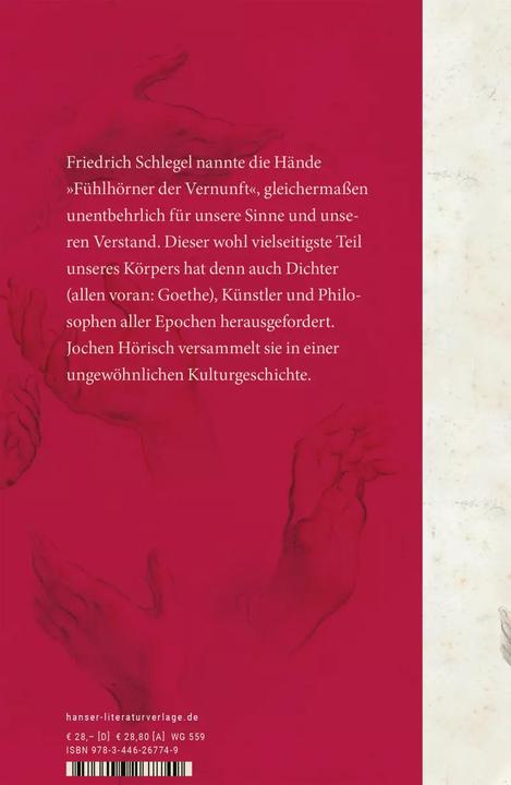 Image du produit Hände (Allemand, Jochen Hörisch, 2021)