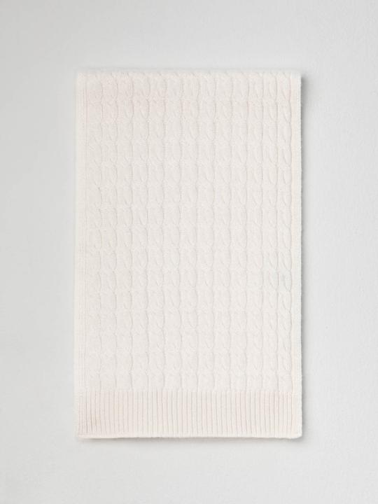 Produktbild Furnari Gestrickter 100% KaschmirSchal - Eisweiss