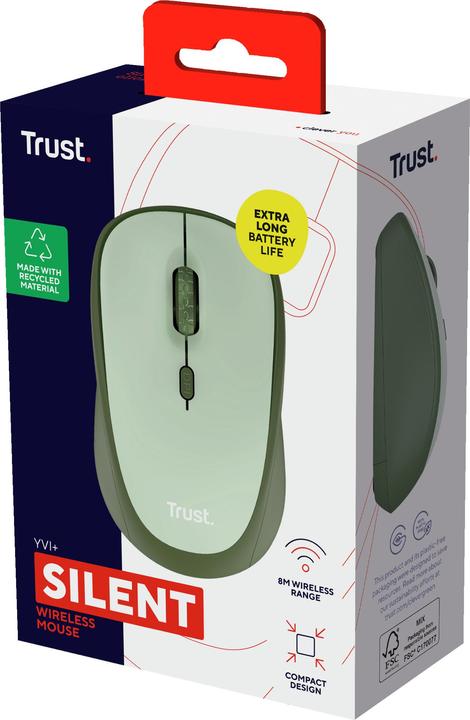 Actual product image Trust YVI+ Wireless Mouse green (Wireless)