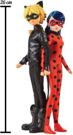 Actual product image Bandai Miraculous Ladybug and Cat Noir