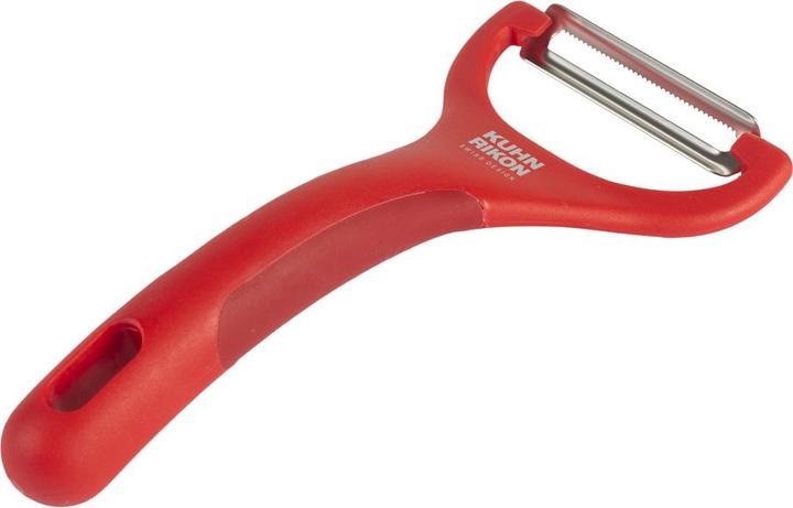 Actual product image Kuhn Rikon Peeler piranha serrated red